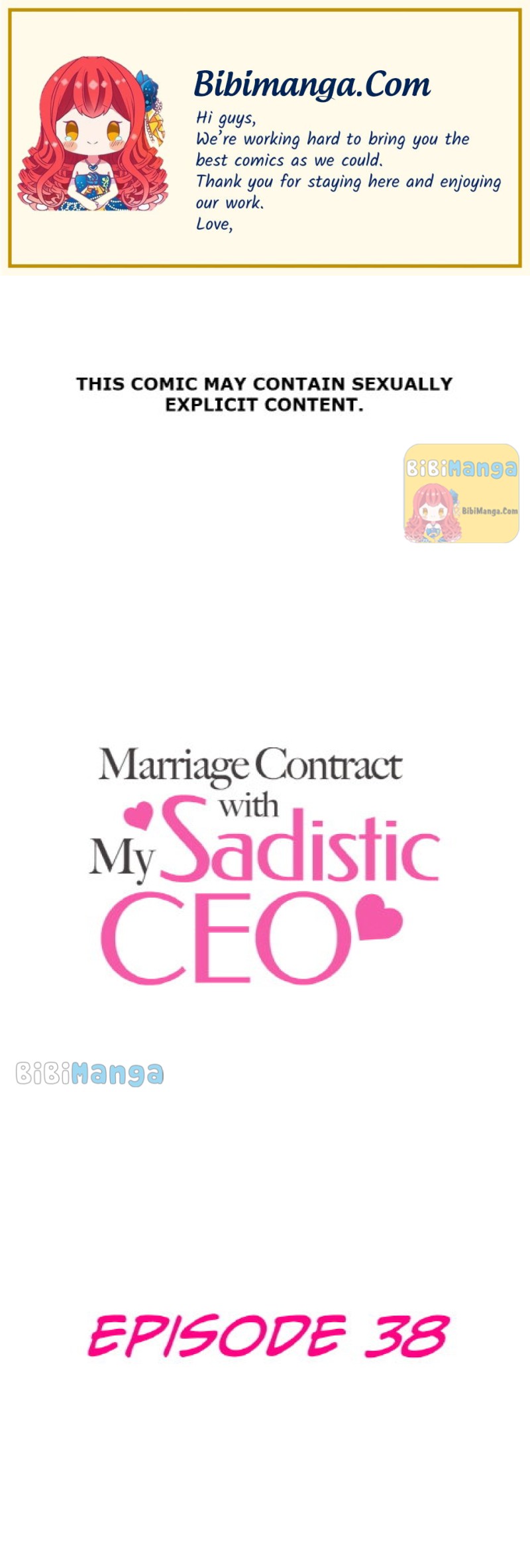 Marriage Contract With My Sadistic CEO chapter 38 - page 1