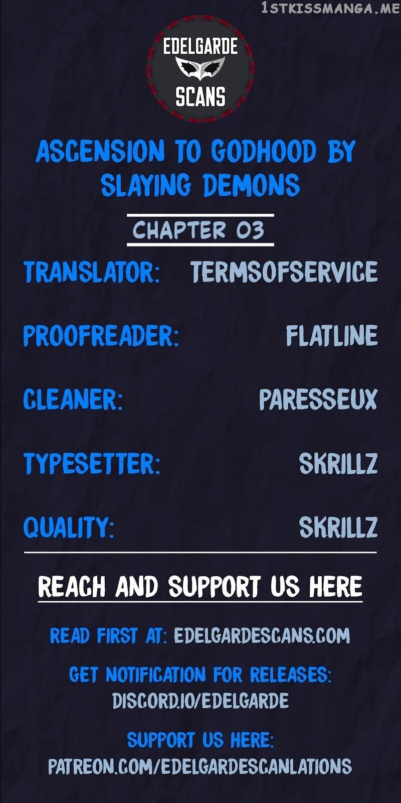 Ascension to Godhood by Slaying Demons chapter 3 - page 1