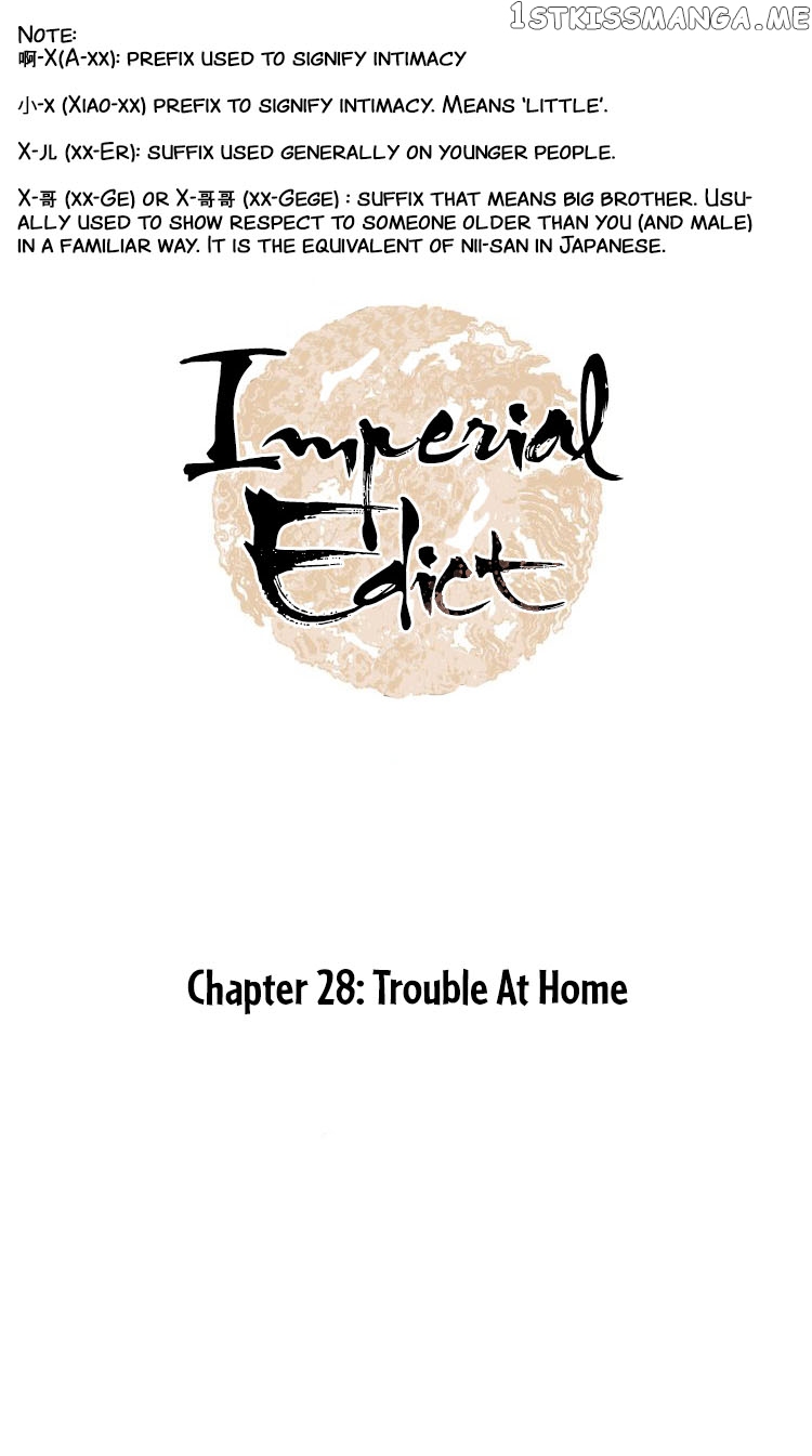 Complying with Imperial Edict ( Imperial Edict ) chapter 28 - page 1
