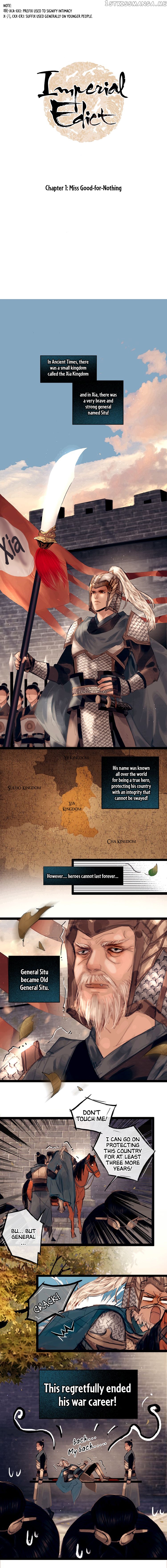 Complying with Imperial Edict ( Imperial Edict ) chapter 1 - page 1