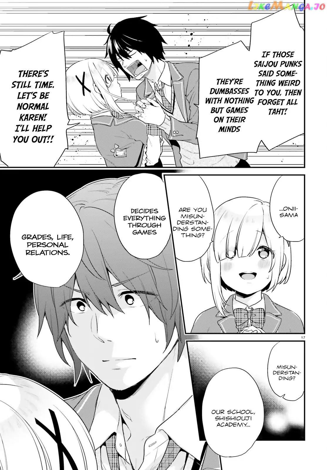 Jishou F-Rank No Oniisama Ga Game De Hyouka Sareru Gakuen No Chouten Ni Kunrin Suru Sou Desu Yo chapter 1 - page 16