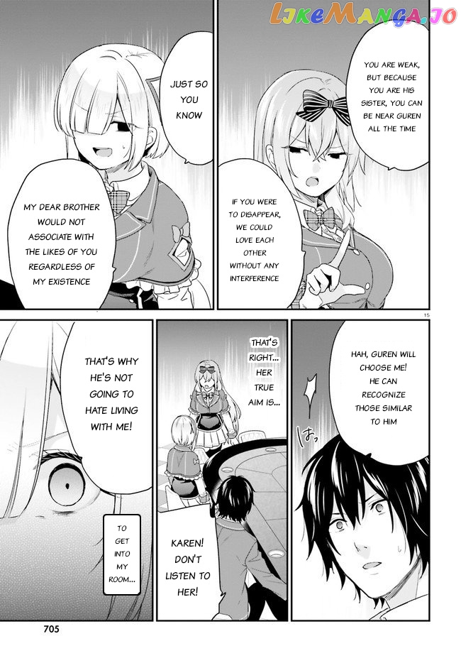 Jishou F-Rank No Oniisama Ga Game De Hyouka Sareru Gakuen No Chouten Ni Kunrin Suru Sou Desu Yo chapter 24 - page 15
