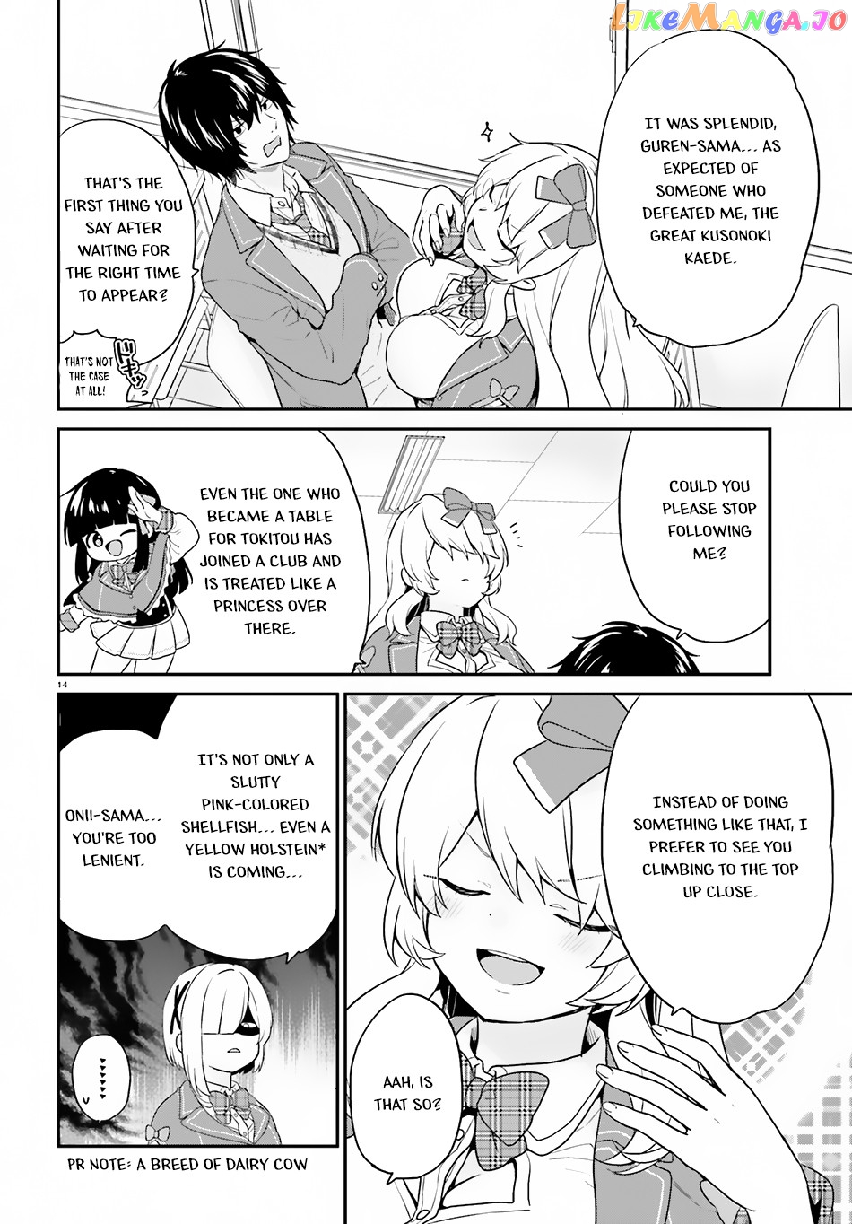Jishou F-Rank No Oniisama Ga Game De Hyouka Sareru Gakuen No Chouten Ni Kunrin Suru Sou Desu Yo chapter 13 - page 14
