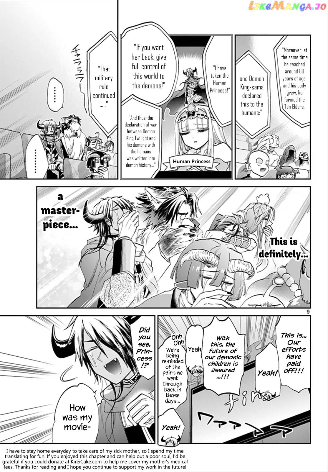 Maou-jou de Oyasumi chapter 87 - page 9