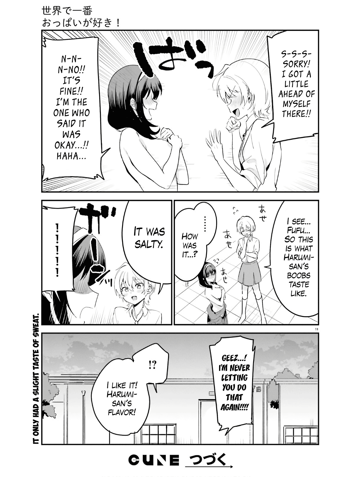 Sekai de Ichiban Oppai ga Suki! chapter 39 - page 11