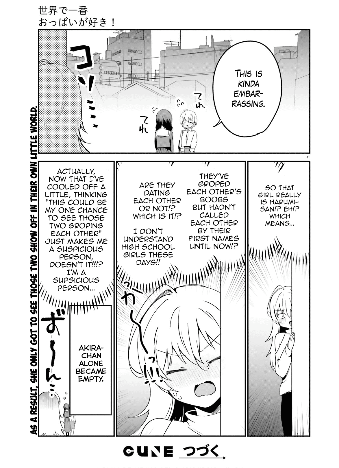Sekai de Ichiban Oppai ga Suki! chapter 42 - page 11
