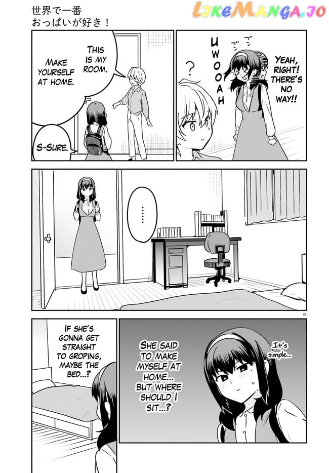 Sekai de Ichiban Oppai ga Suki! chapter 49 - page 5