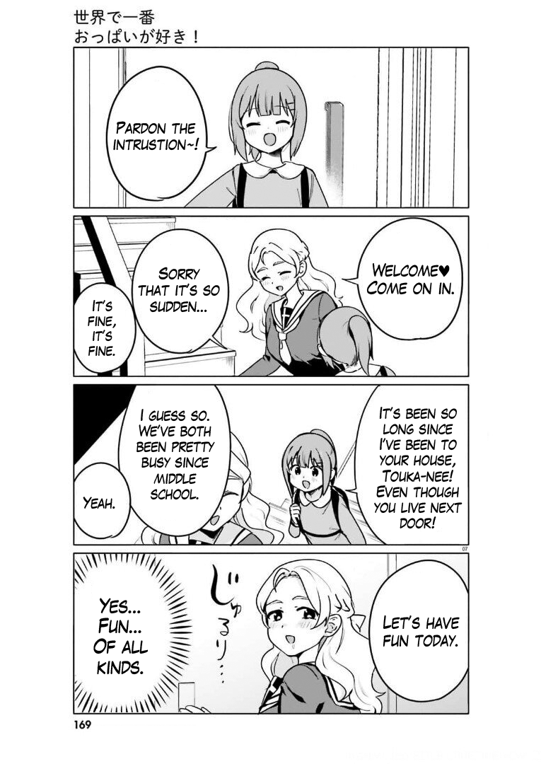 Sekai de Ichiban Oppai ga Suki! chapter 51 - page 7