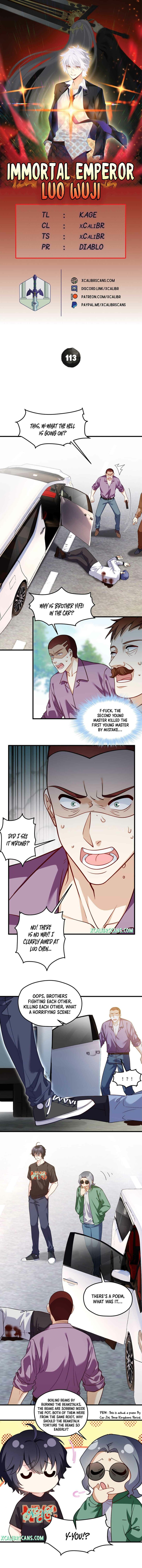 The Immortal Emperor Luo Wuji has returned chapter 113 - page 1