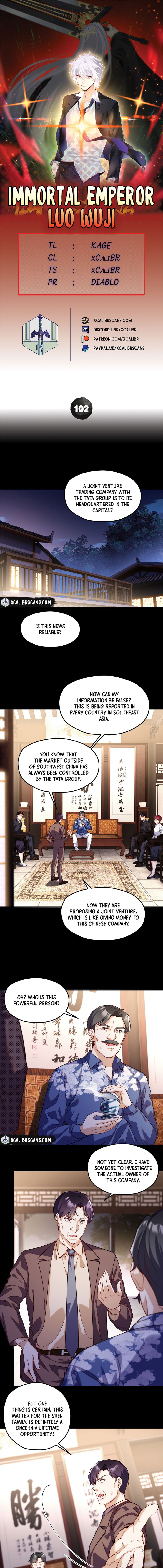 The Immortal Emperor Luo Wuji has returned chapter 102 - page 1