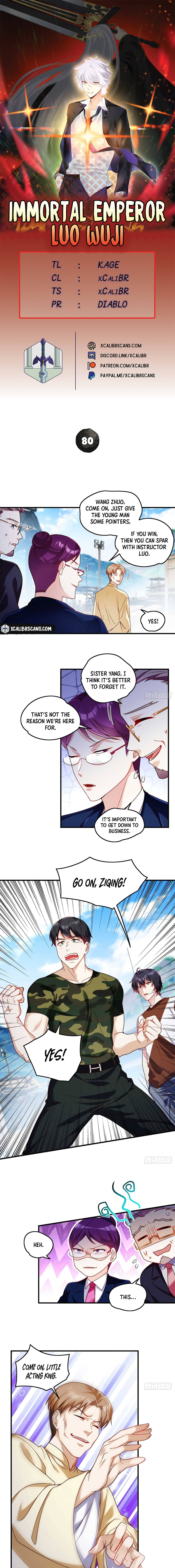 The Immortal Emperor Luo Wuji has returned chapter 80 - page 1