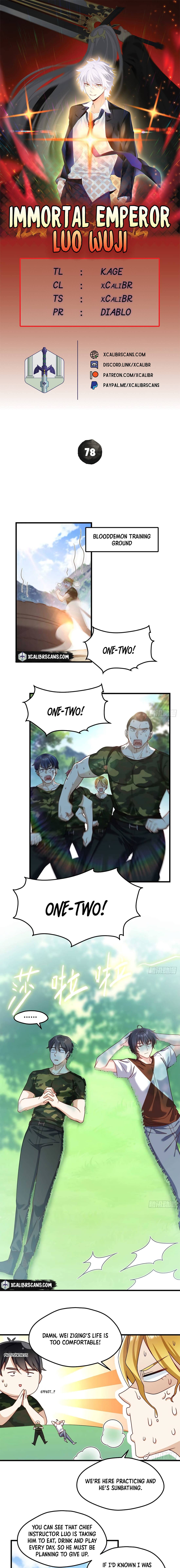 The Immortal Emperor Luo Wuji has returned chapter 78 - page 1