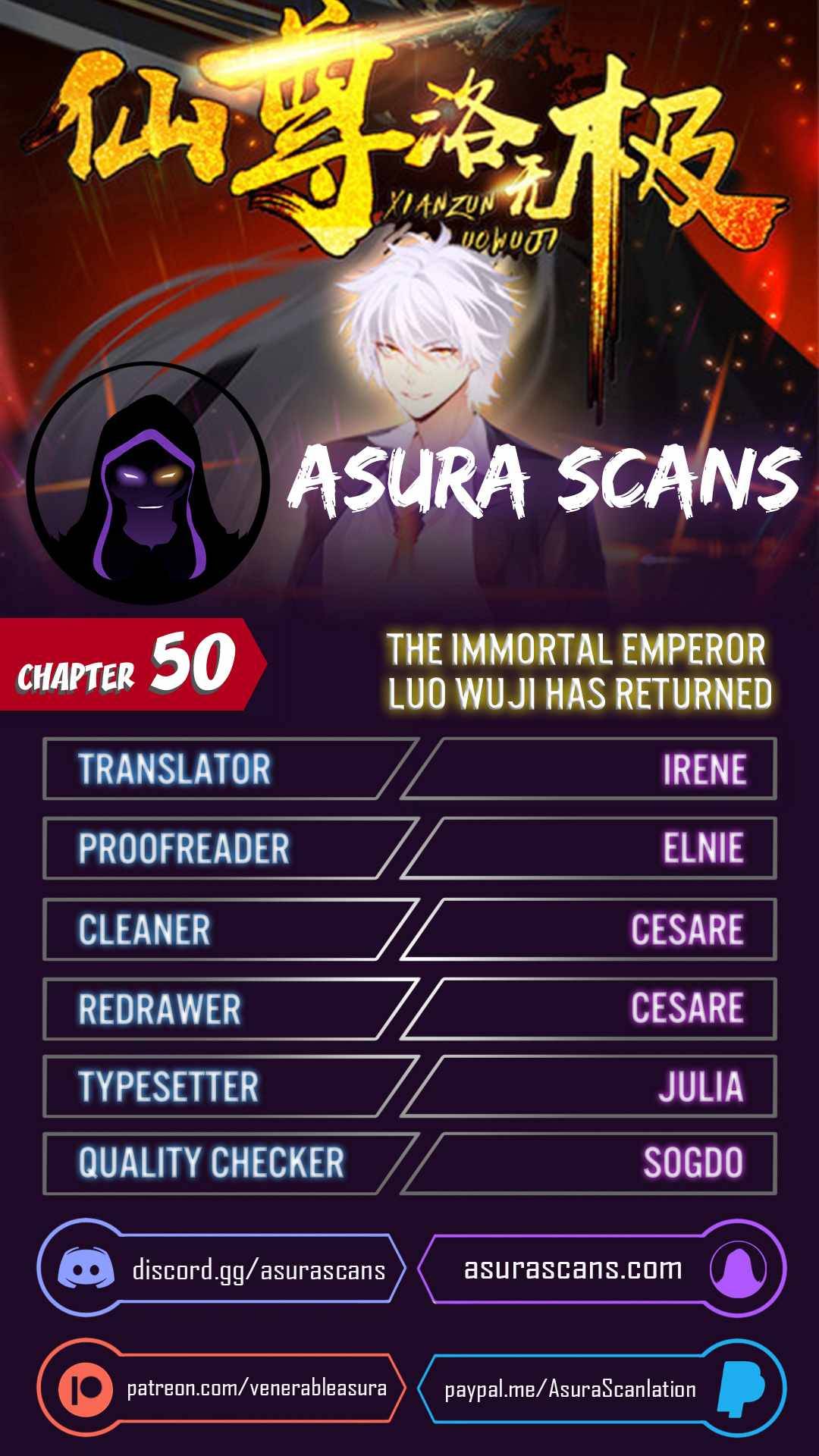 The Immortal Emperor Luo Wuji has returned chapter 50 - page 1