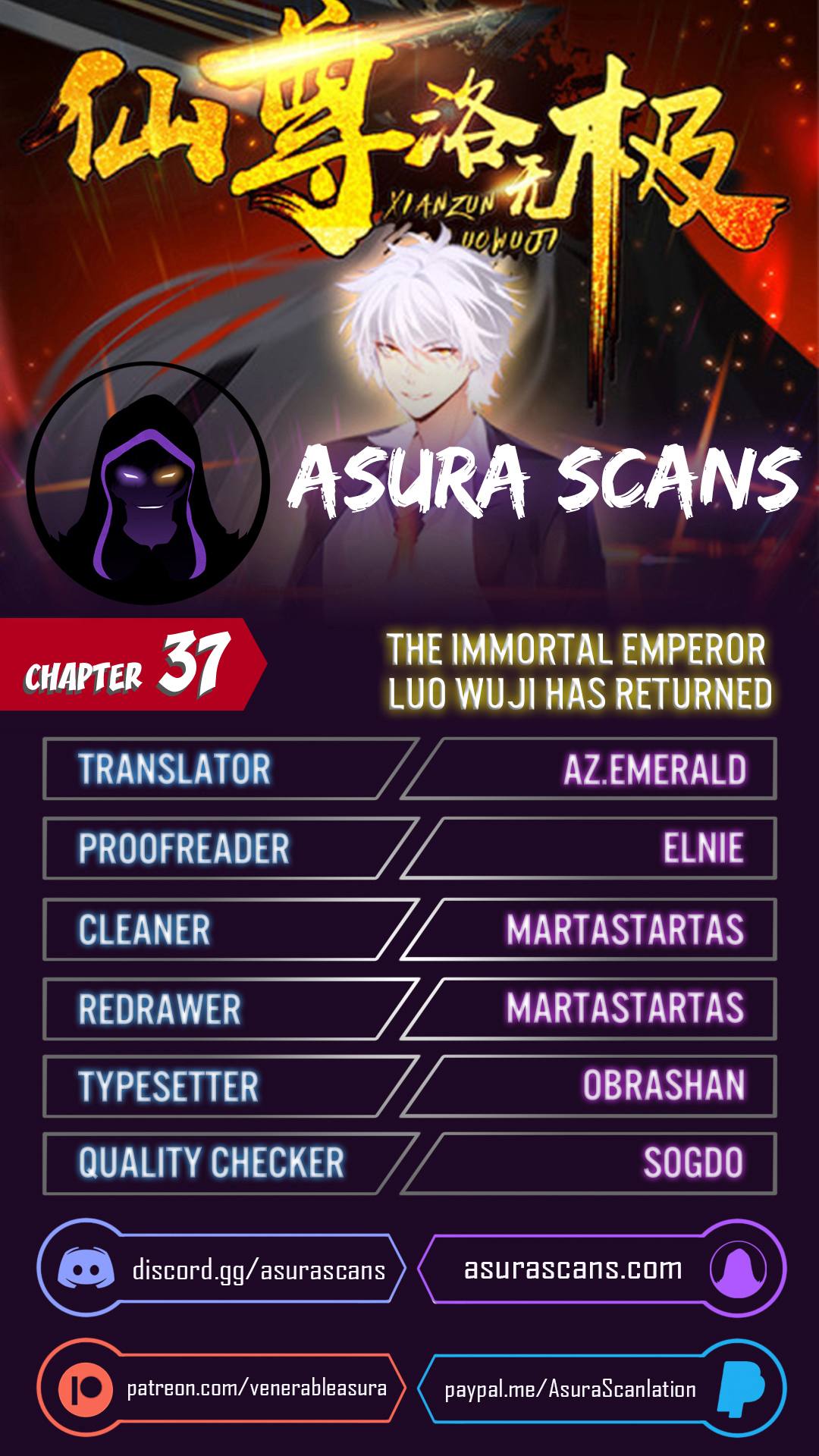 The Immortal Emperor Luo Wuji has returned chapter 37 - page 1