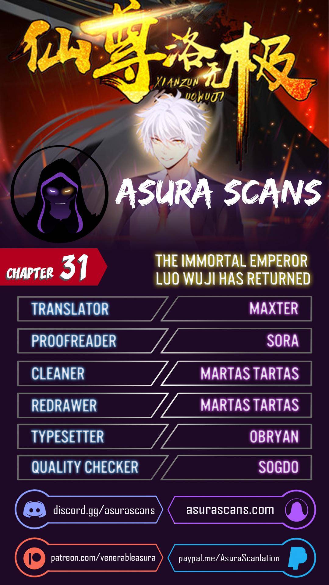 The Immortal Emperor Luo Wuji has returned chapter 31 - page 1