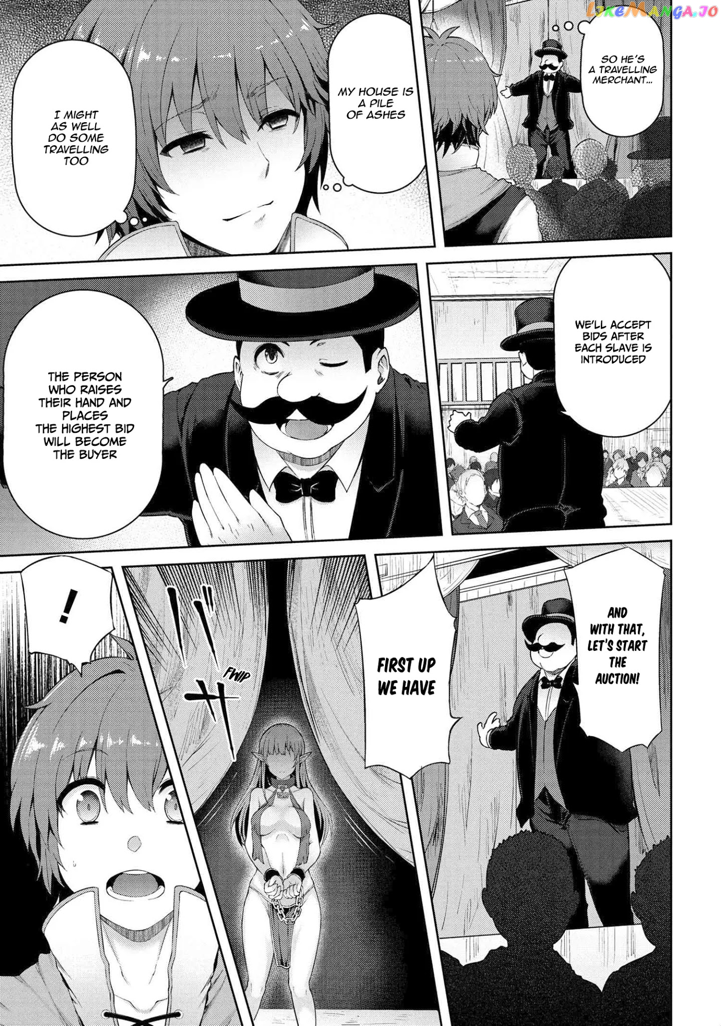 Ie ga Moete Jinsei Dou Demo Yoku Natta kara, Nokotta Nakenashi no Kin de Dark Elf no Dorei o Katta chapter 1 - page 15