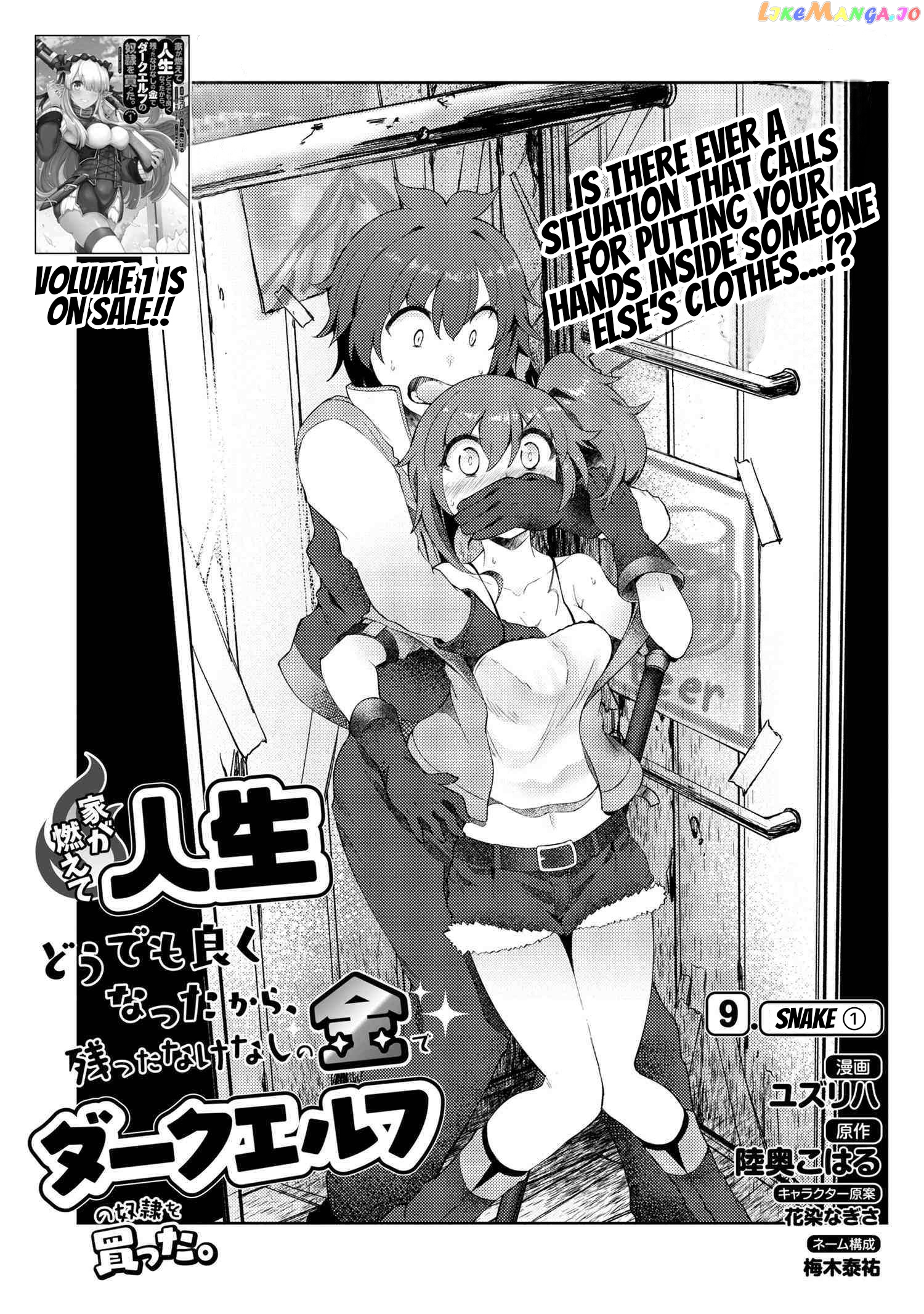 Ie ga Moete Jinsei Dou Demo Yoku Natta kara, Nokotta Nakenashi no Kin de Dark Elf no Dorei o Katta chapter 9.1 - page 2