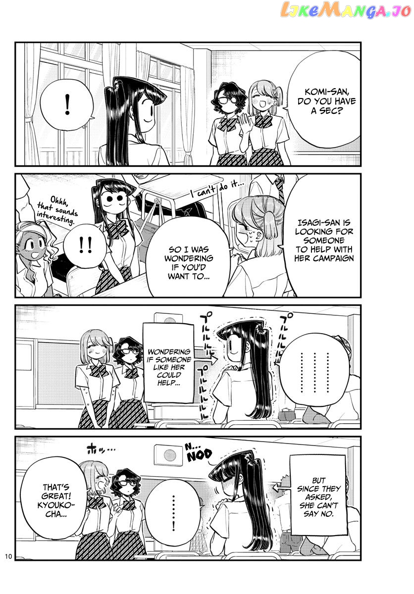 Komi-san wa Komyushou Desu chapter 196.1 - page 10