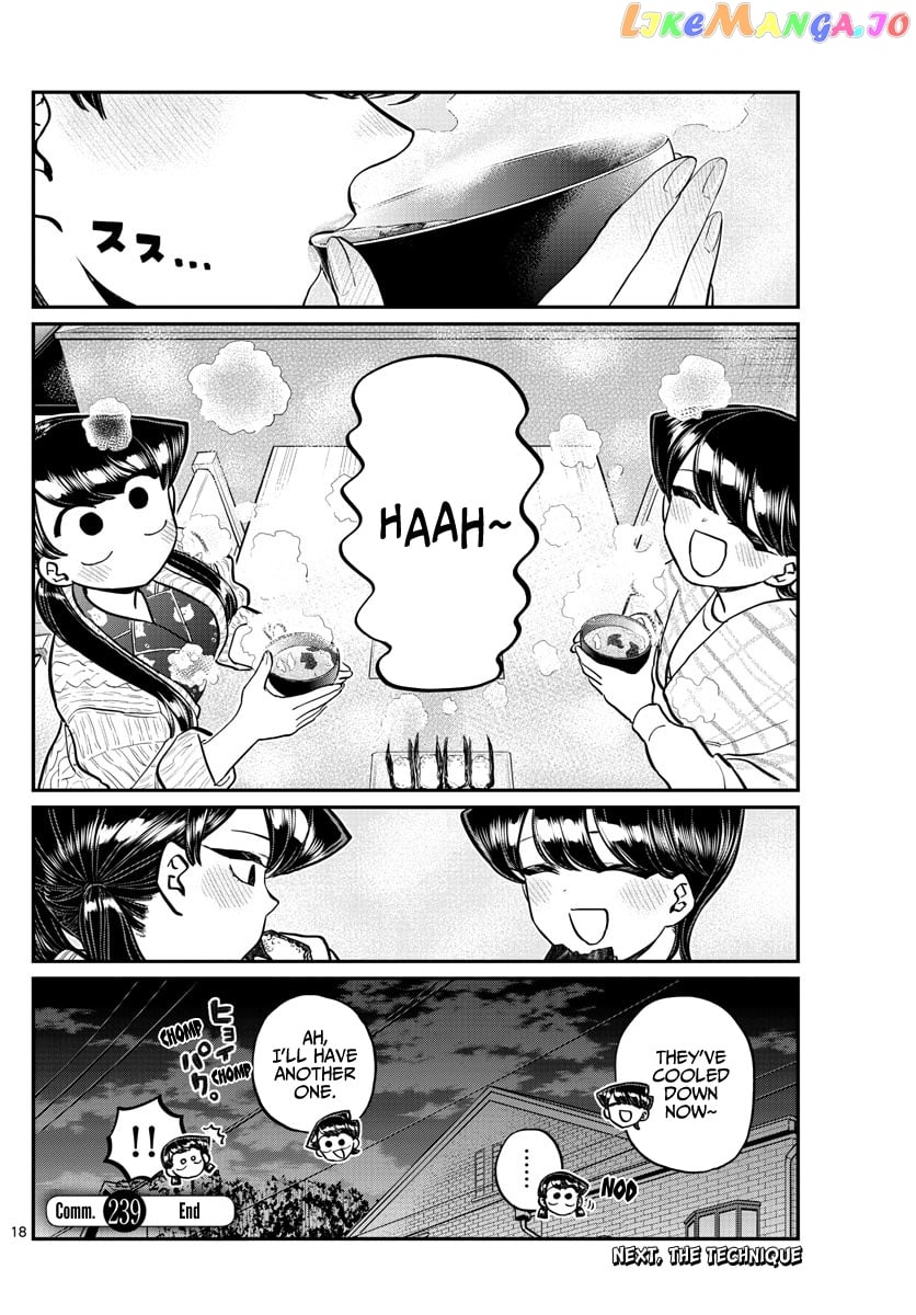 Komi-san wa Komyushou Desu chapter 239 - page 18