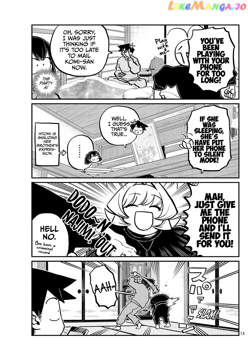 Komi-san wa Komyushou Desu chapter 274 - page 13