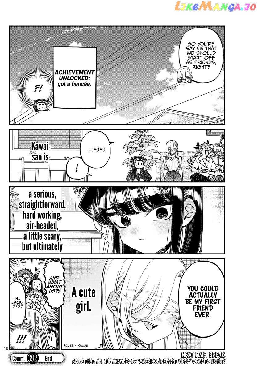 Komi-san wa Komyushou Desu chapter 392 - page 18