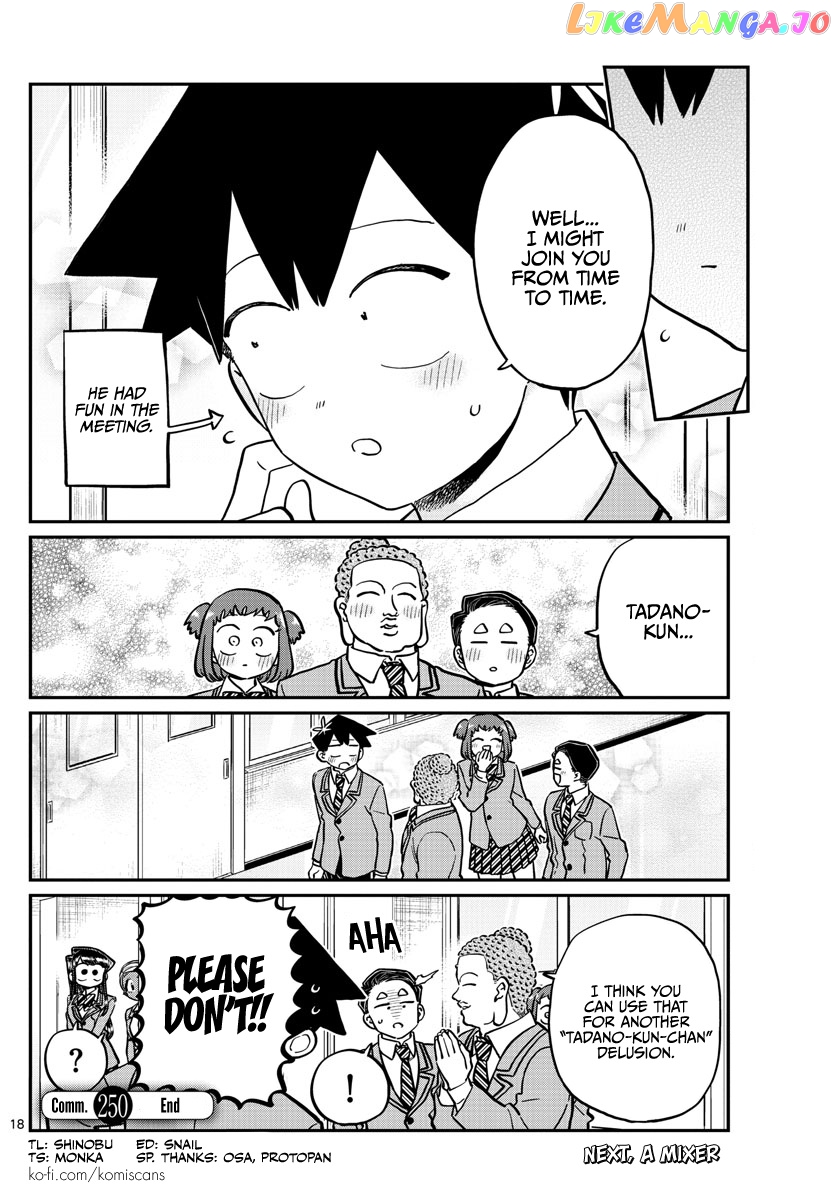 Komi-san wa Komyushou Desu chapter 250 - page 18