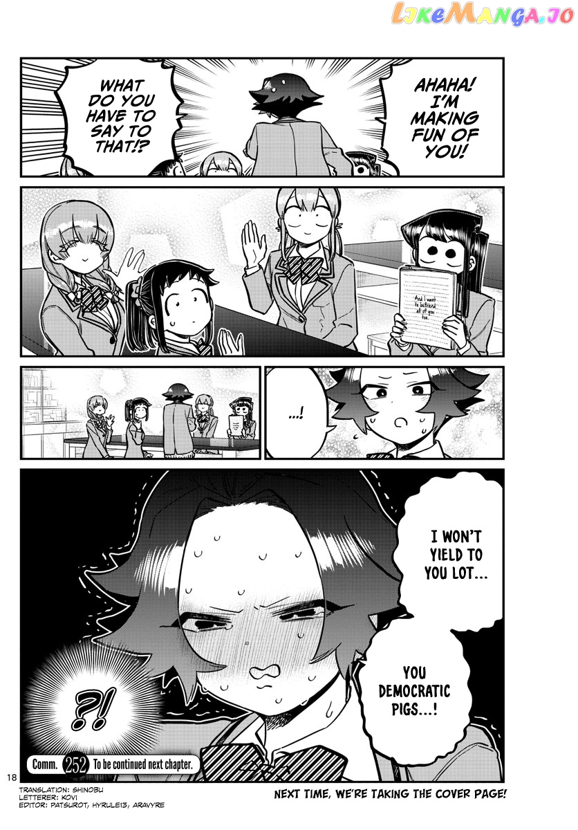 Komi-san wa Komyushou Desu chapter 252 - page 18