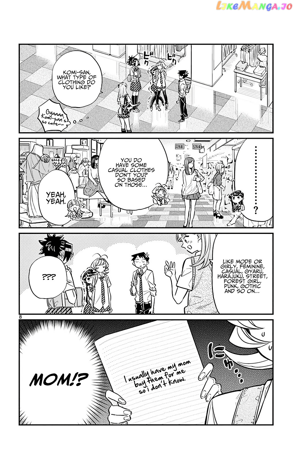Komi-san wa Komyushou Desu chapter 33 - page 8