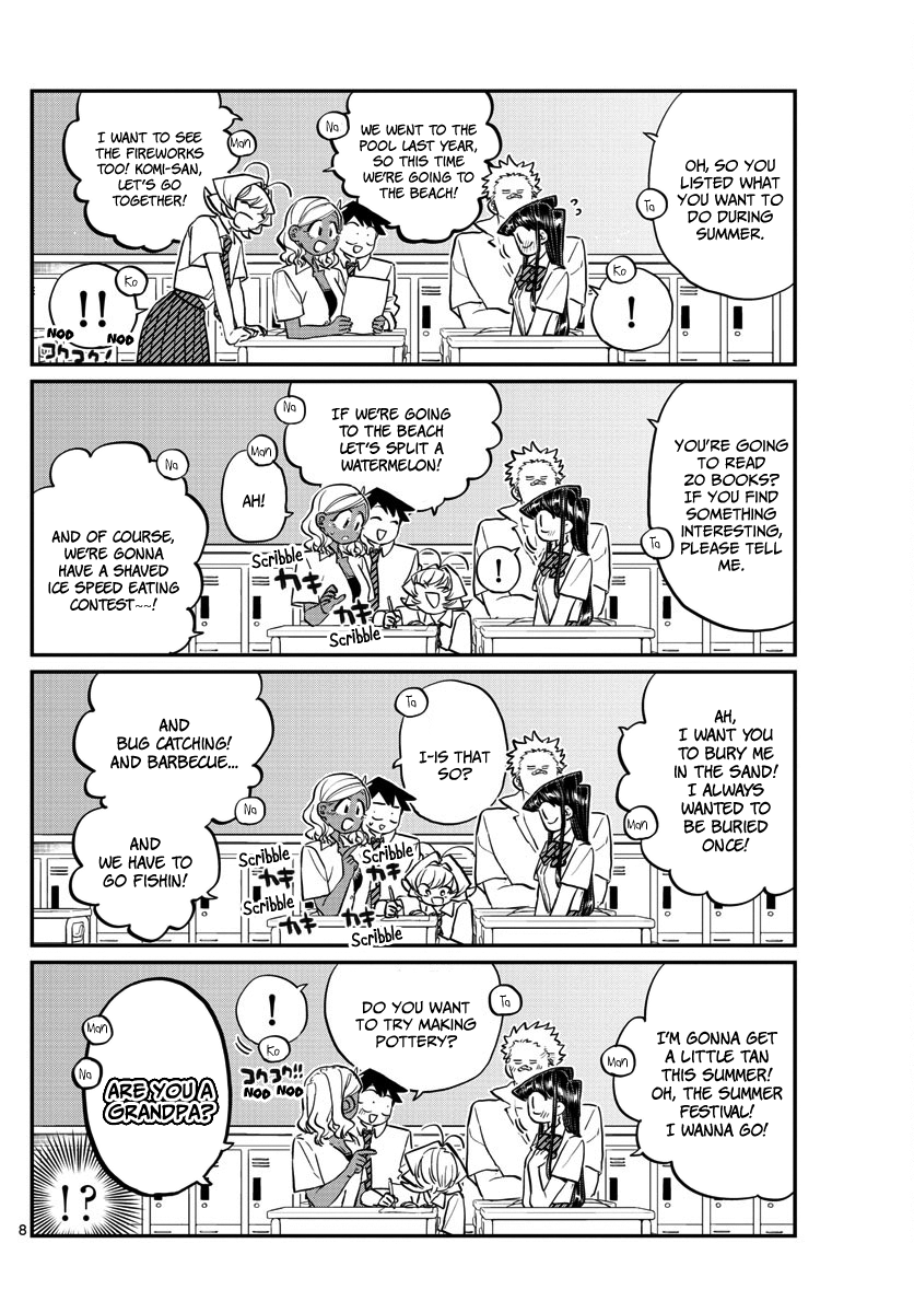 Komi-san wa Komyushou Desu chapter 160 - page 8