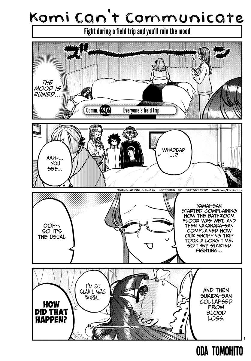 Komi-san wa Komyushou Desu chapter 292 - page 1