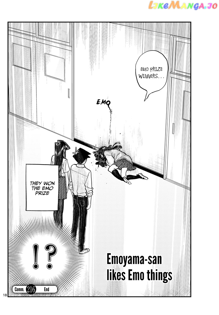 Komi-san wa Komyushou Desu chapter 216 - page 18