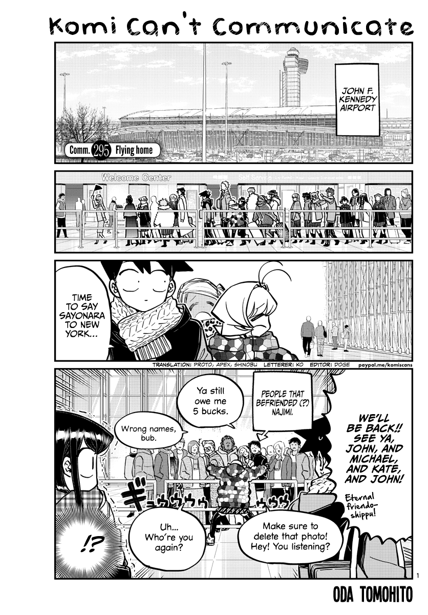 Komi-san wa Komyushou Desu chapter 295 - page 1