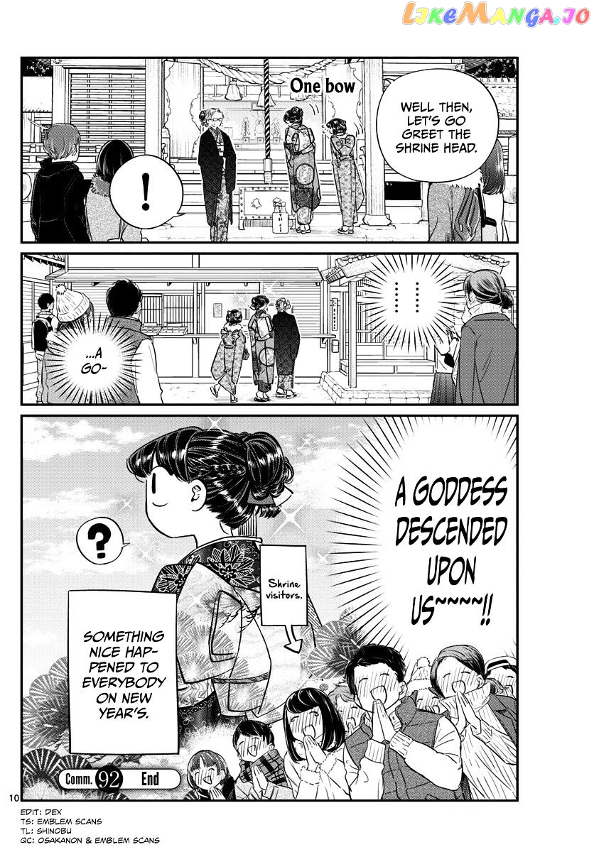 Komi-san wa Komyushou Desu chapter 92 - page 10