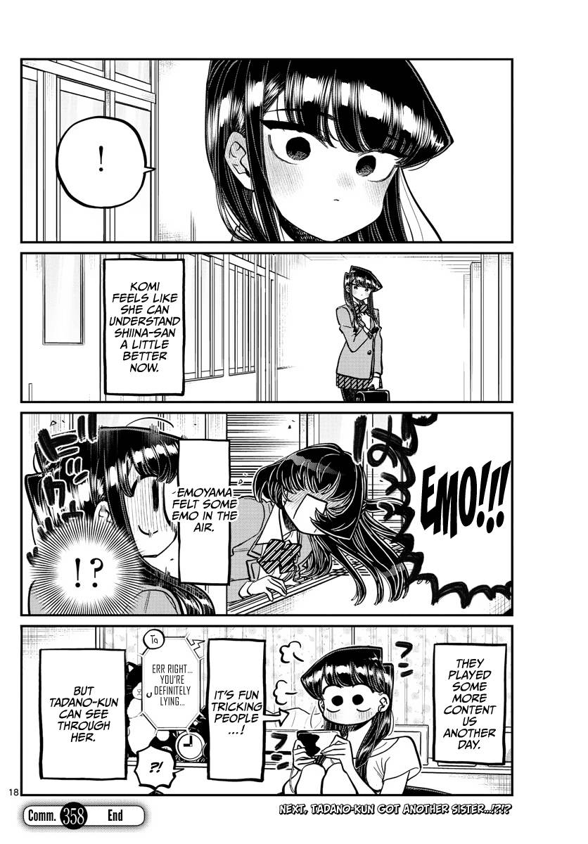 Komi-san wa Komyushou Desu chapter 358 - page 18