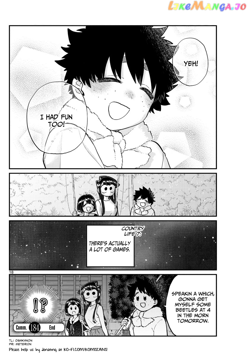 Komi-san wa Komyushou Desu chapter 184 - page 18