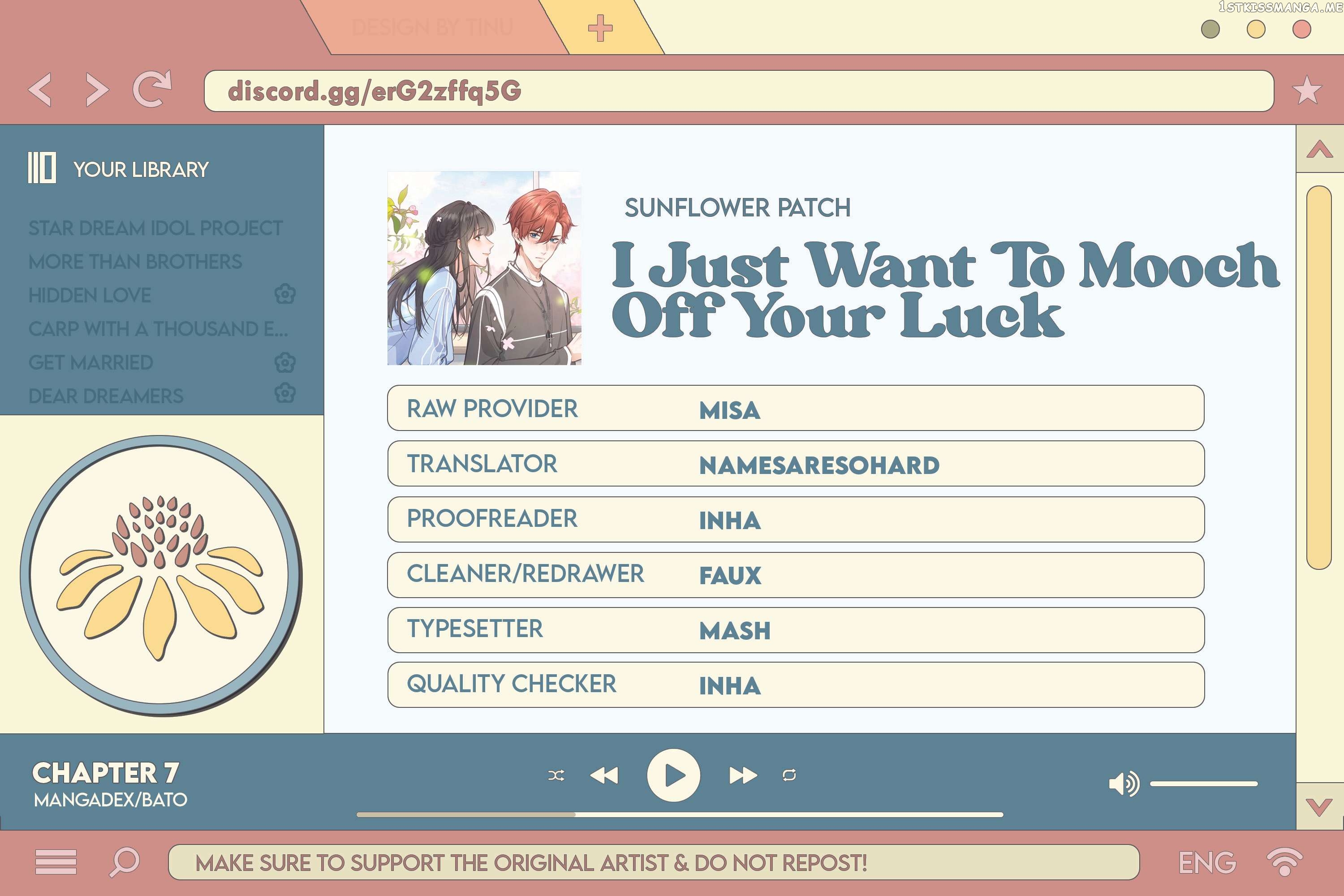 I Just Want To Mooch Off Your Luck Chapter 7 - page 32