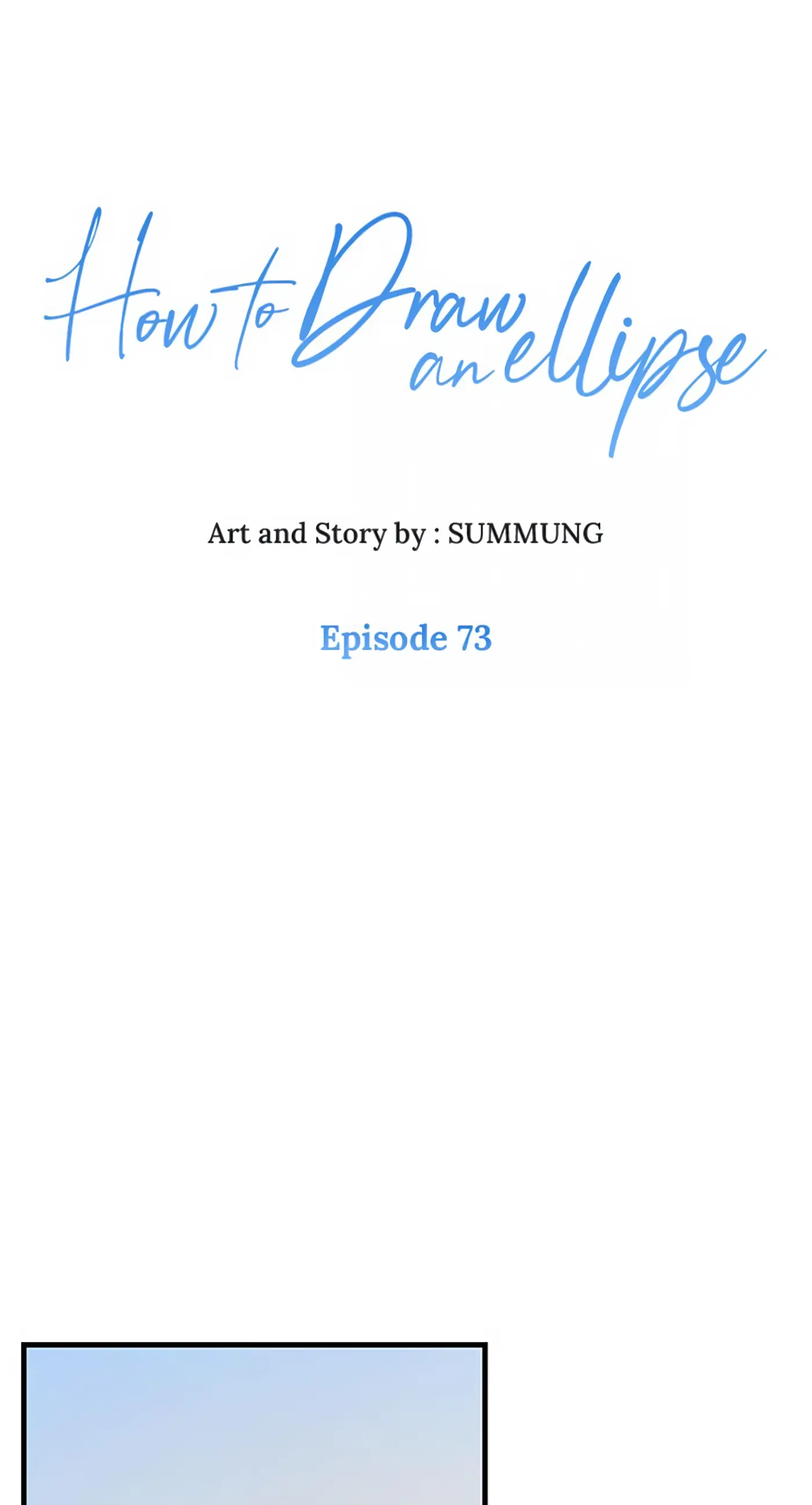 How to Draw an Ellipse Chapter 73 - page 1