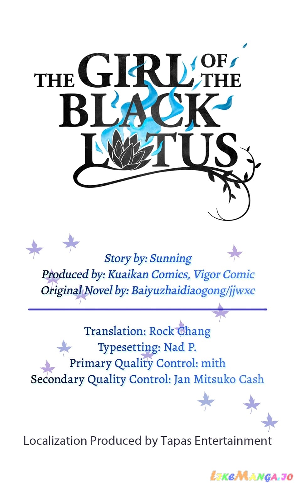 The Girl of the Black Lotus Chapter 137 - page 1
