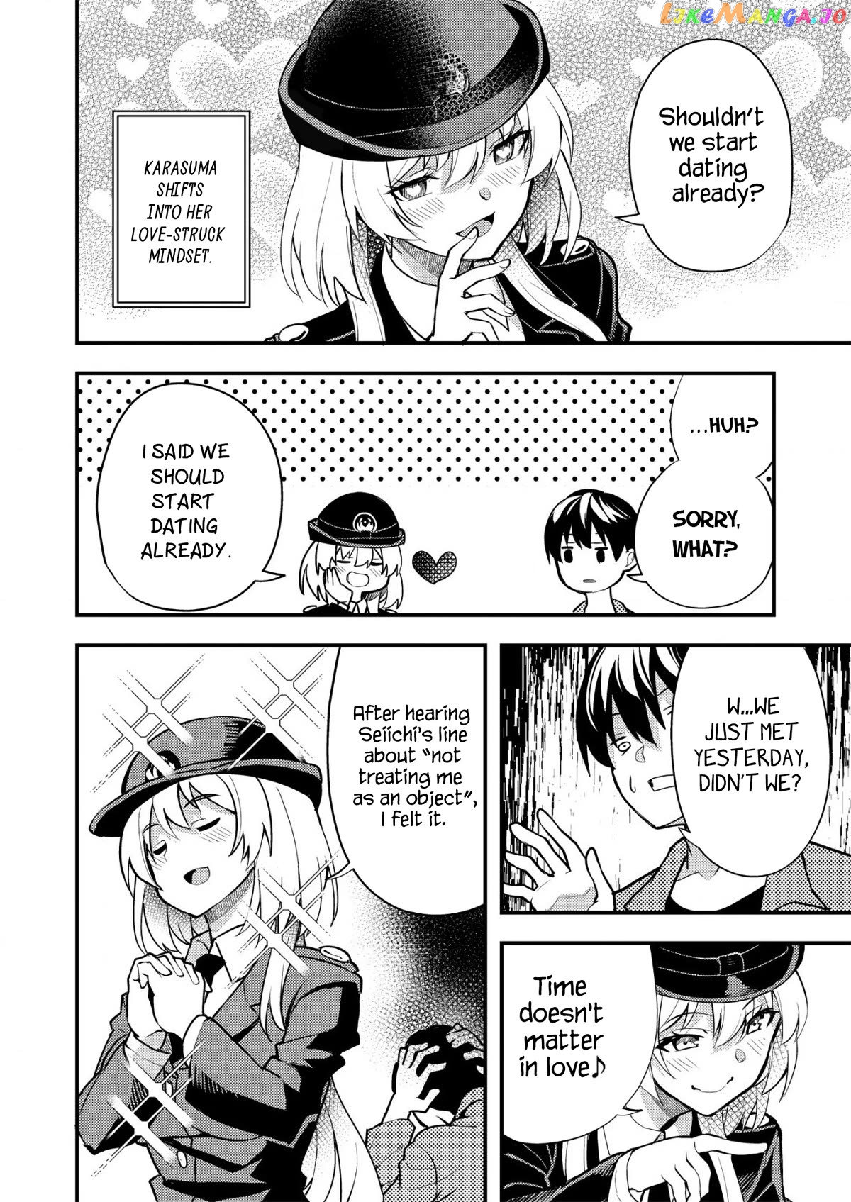 Sagishi to Keisatsukan no Rennai Kyori Chapter 2 - page 12
