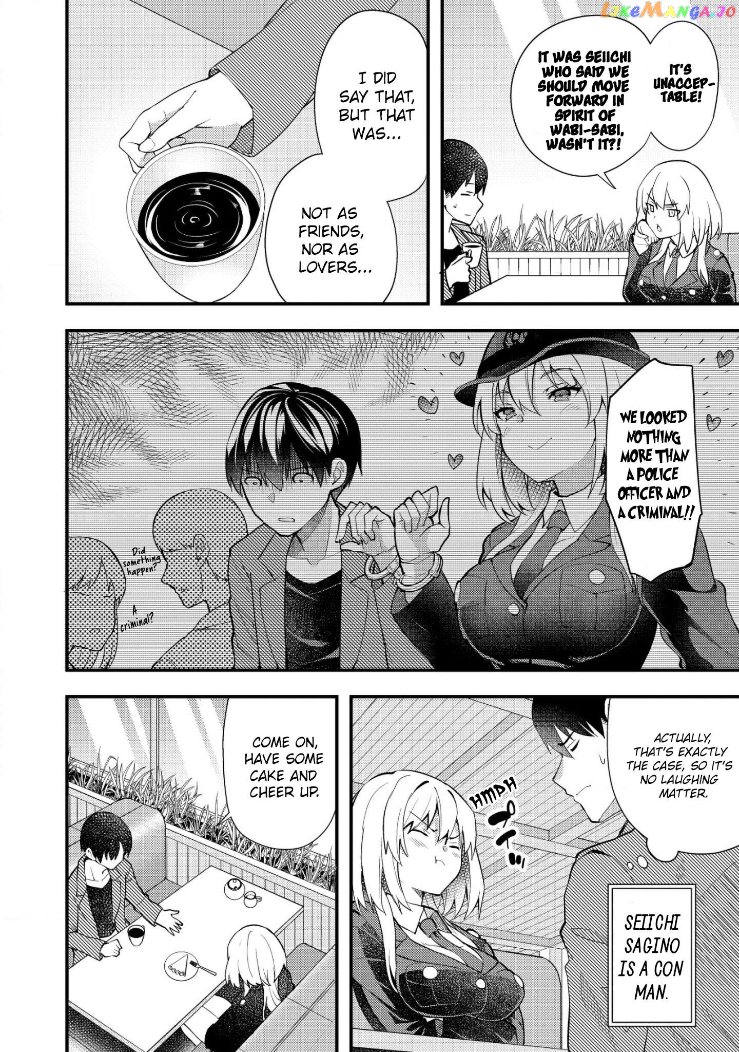 Sagishi to Keisatsukan no Rennai Kyori Chapter 3 - page 2