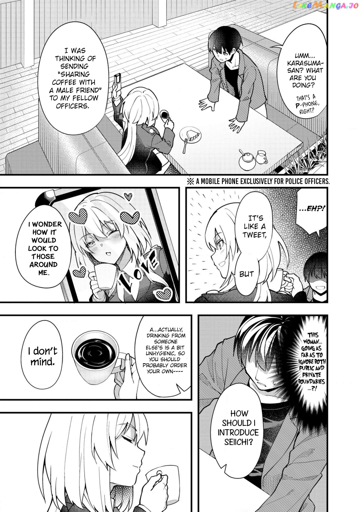 Sagishi to Keisatsukan no Rennai Kyori Chapter 3 - page 13