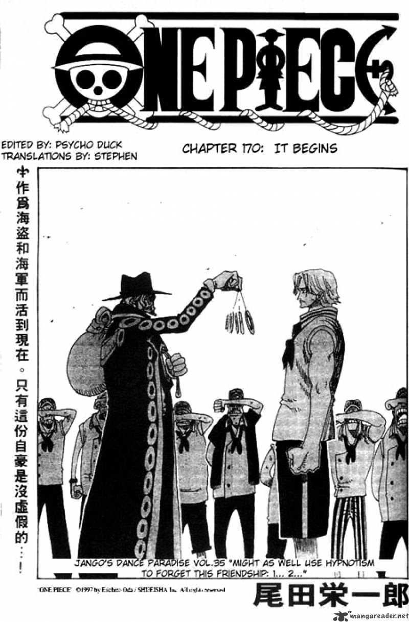 One Piece chapter 170 - page 1