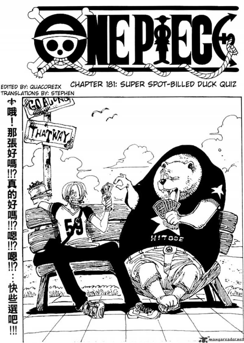 One Piece chapter 181 - page 1