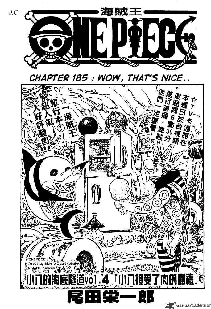One Piece chapter 185 - page 1