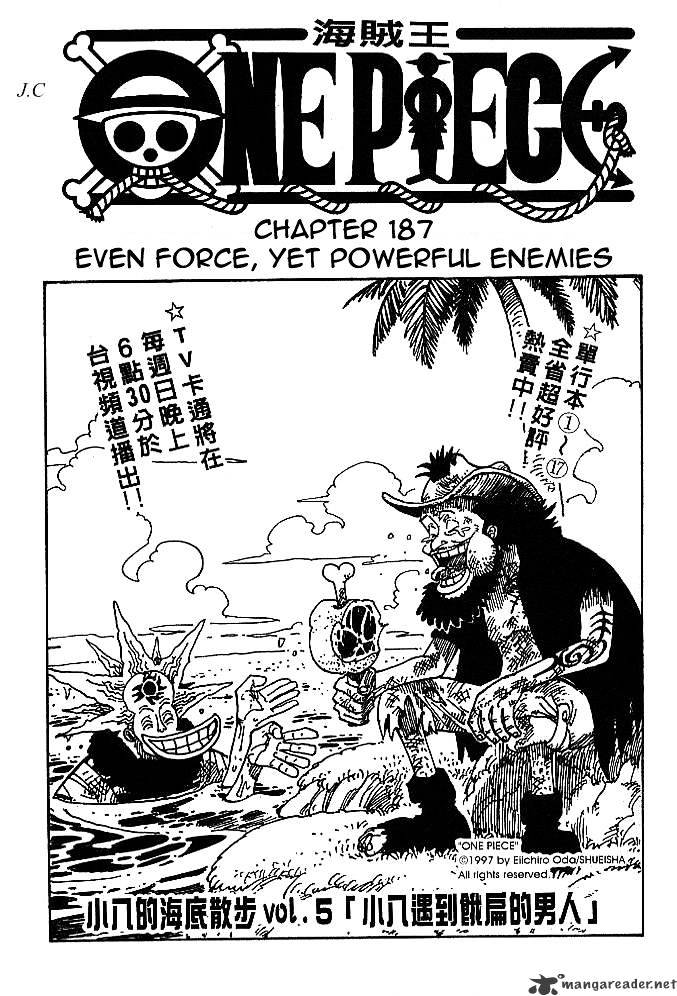 One Piece chapter 187 - page 1