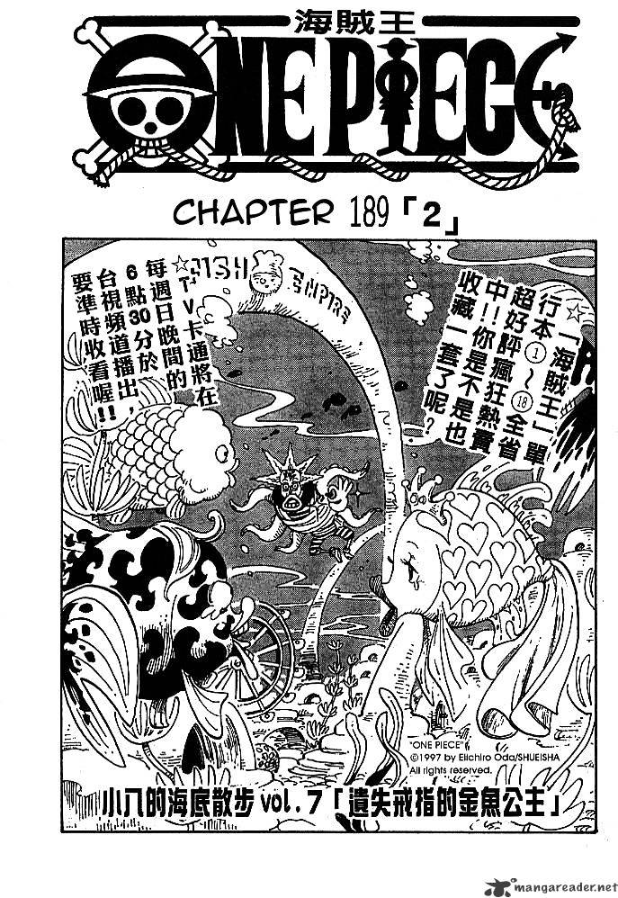 One Piece chapter 189 - page 1