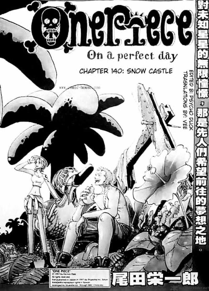 One Piece chapter 140 - page 1