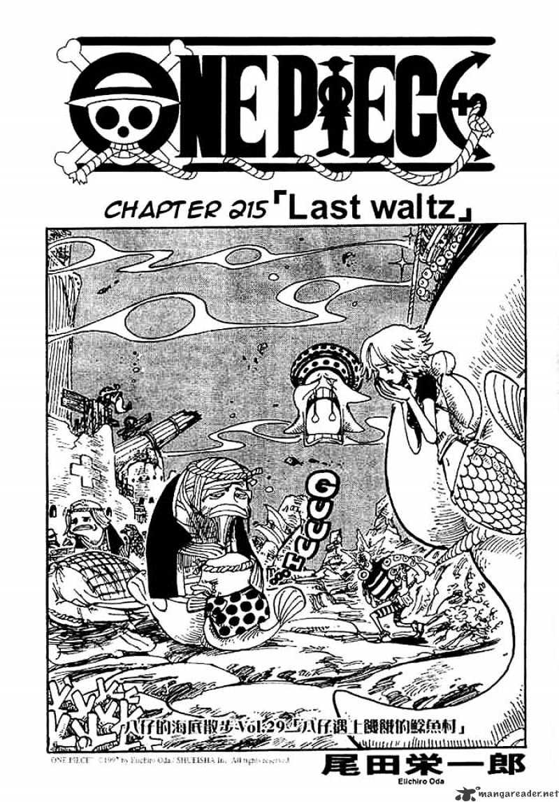 One Piece chapter 215 - page 1
