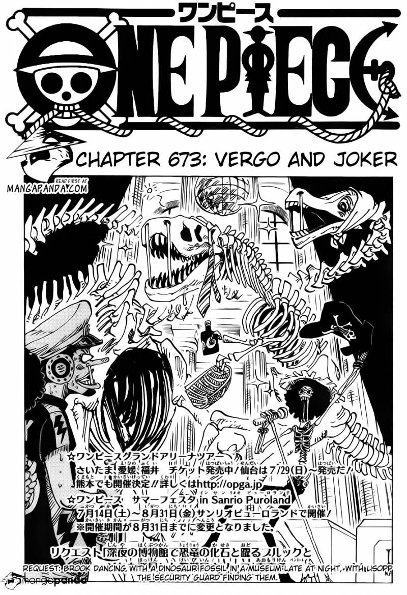 One Piece chapter 673 - page 1