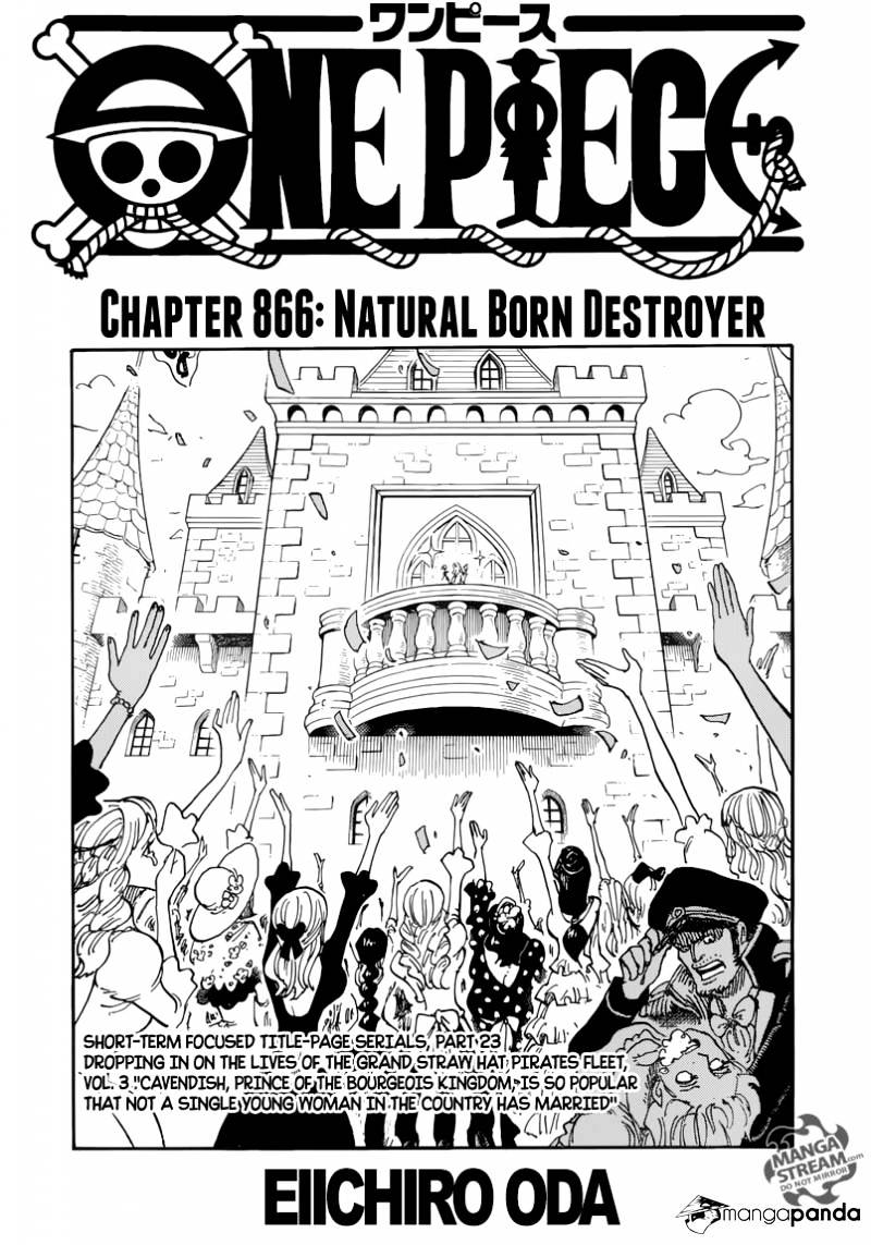 One Piece chapter 866 - page 1